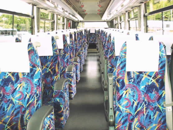 A large bus interior image